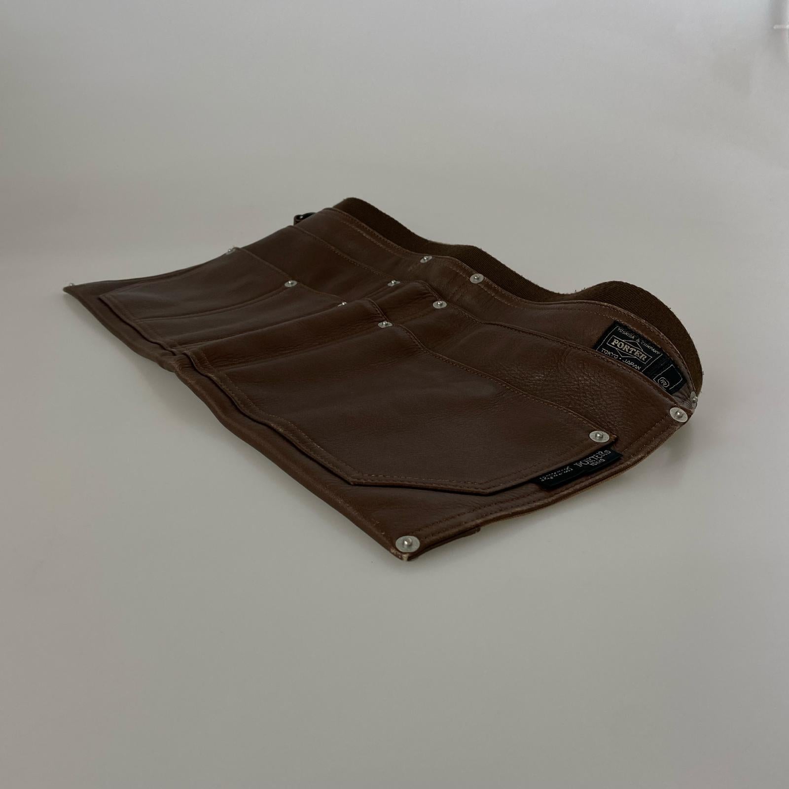 その他バッグ PORTER×NEIGHBORHOOD エプロンバッグ 茶 ブラウン