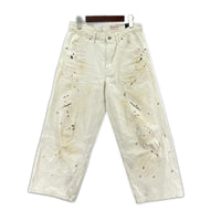 パンツ 6 ROKU timemachine PAINT PAINTER PANTS 27 ホワイト ホワイト