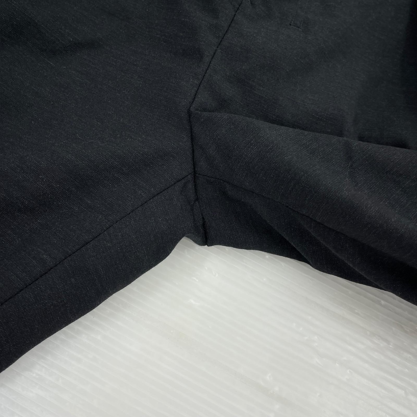 パンツ ANCELLM WOOL DAMAGE WIDE SLACKS 1 ブラック ブラック