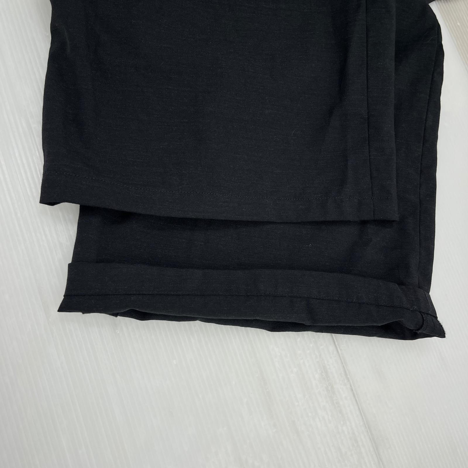 パンツ ANCELLM WOOL DAMAGE WIDE SLACKS 1 ブラック ブラック
