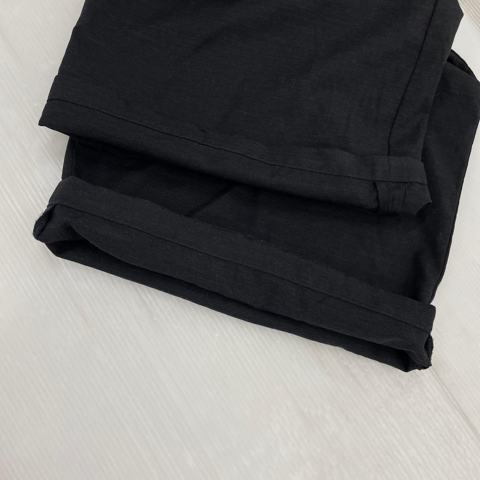 パンツ ANCELLM WOOL DAMAGE WIDE SLACKS 2 ブラック ブラック