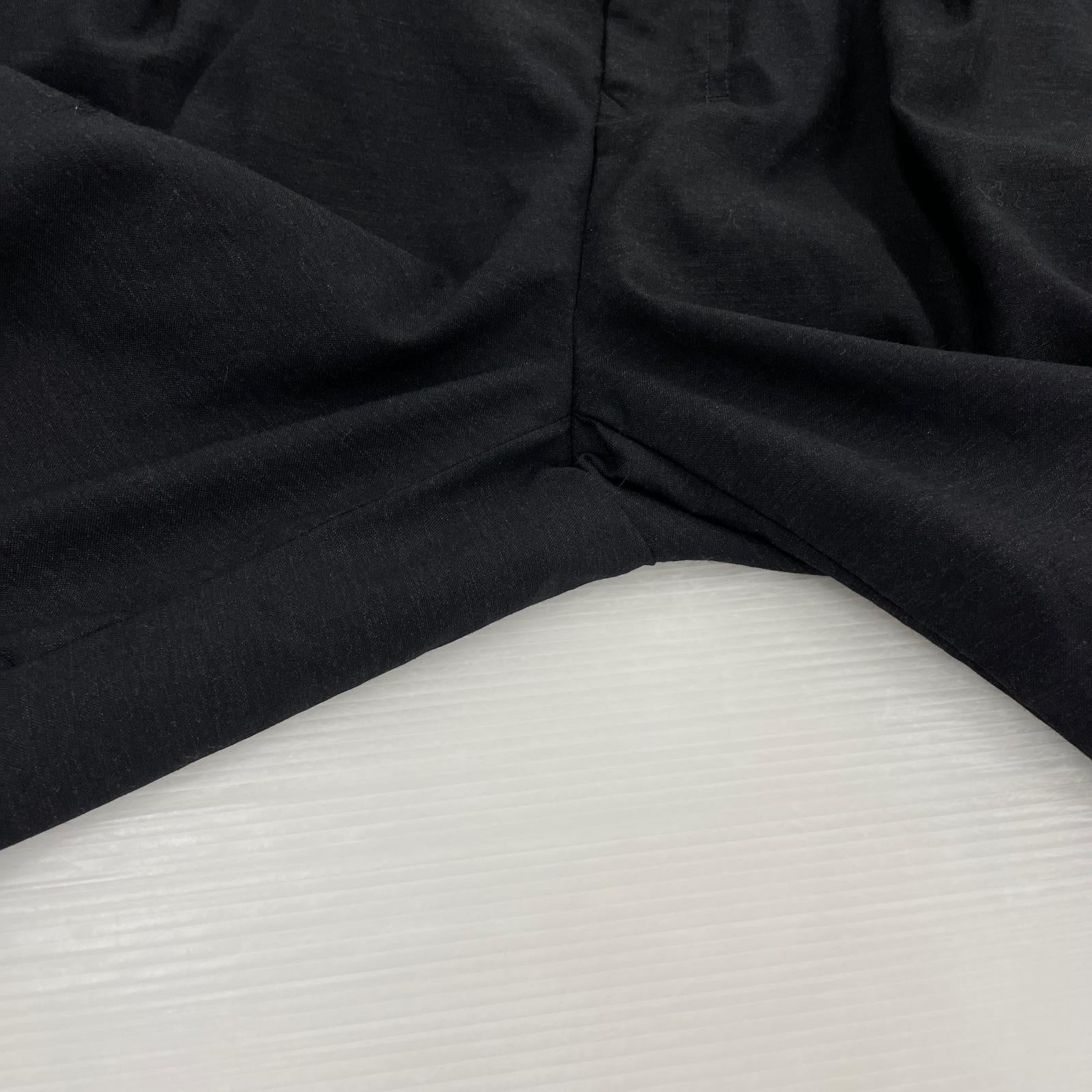パンツ ANCELLM WOOL DAMAGE WIDE SLACKS 2 ブラック ブラック