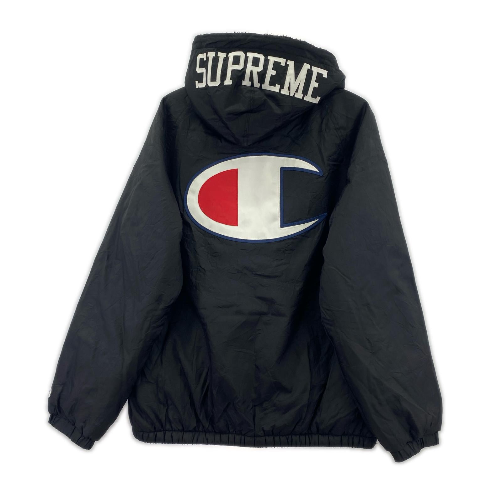 ジャケット Champion Sherpa Lined Hooded Jacket 黒 M M ブラック