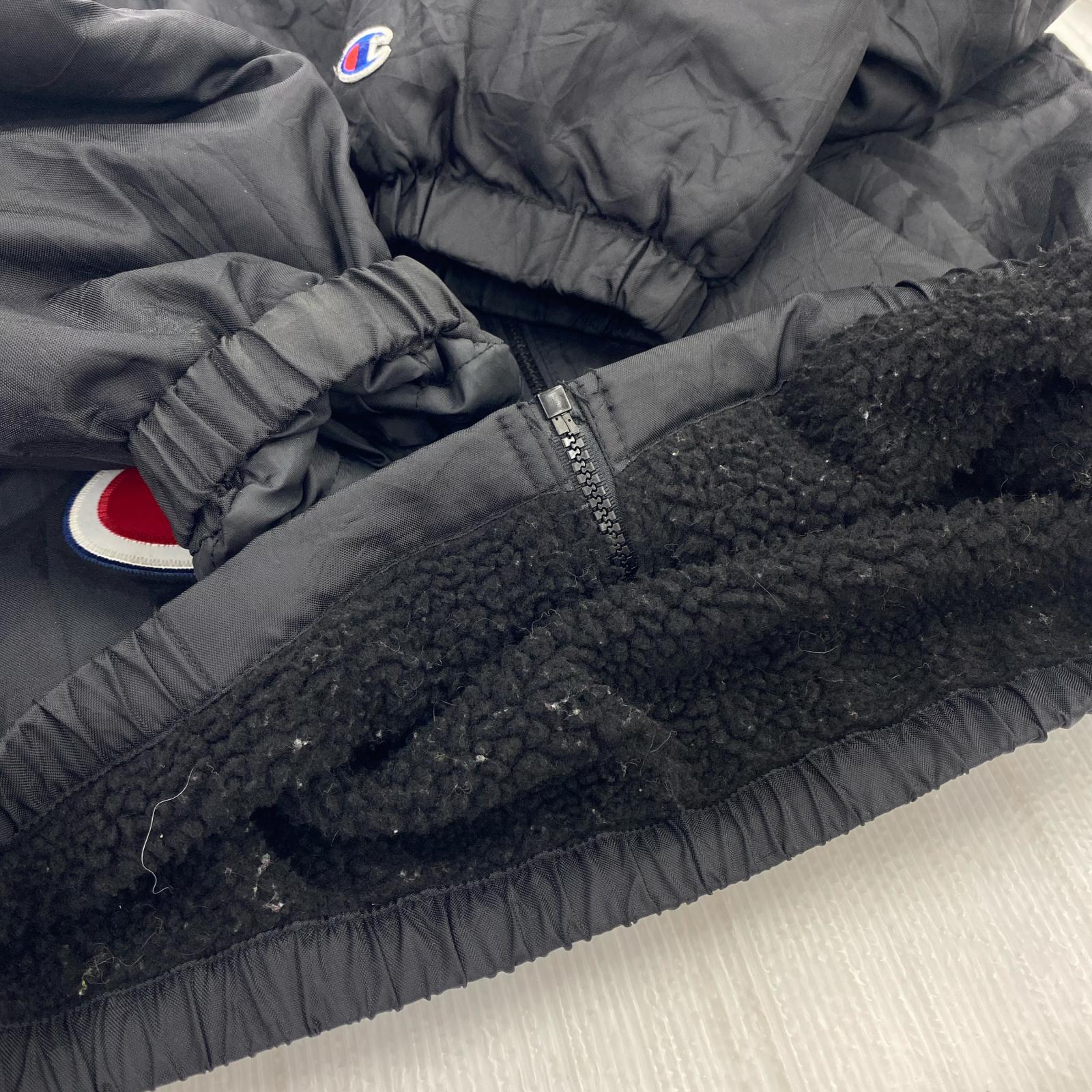 ジャケット Champion Sherpa Lined Hooded Jacket 黒 M M ブラック