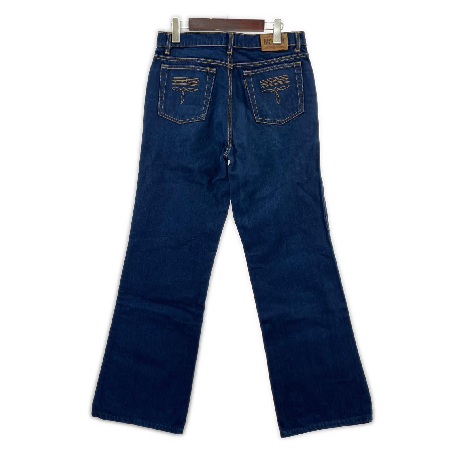 デニムパンツ Big John Western Jeans ウェスタンフレアデニム インディゴ 33 ネイビー