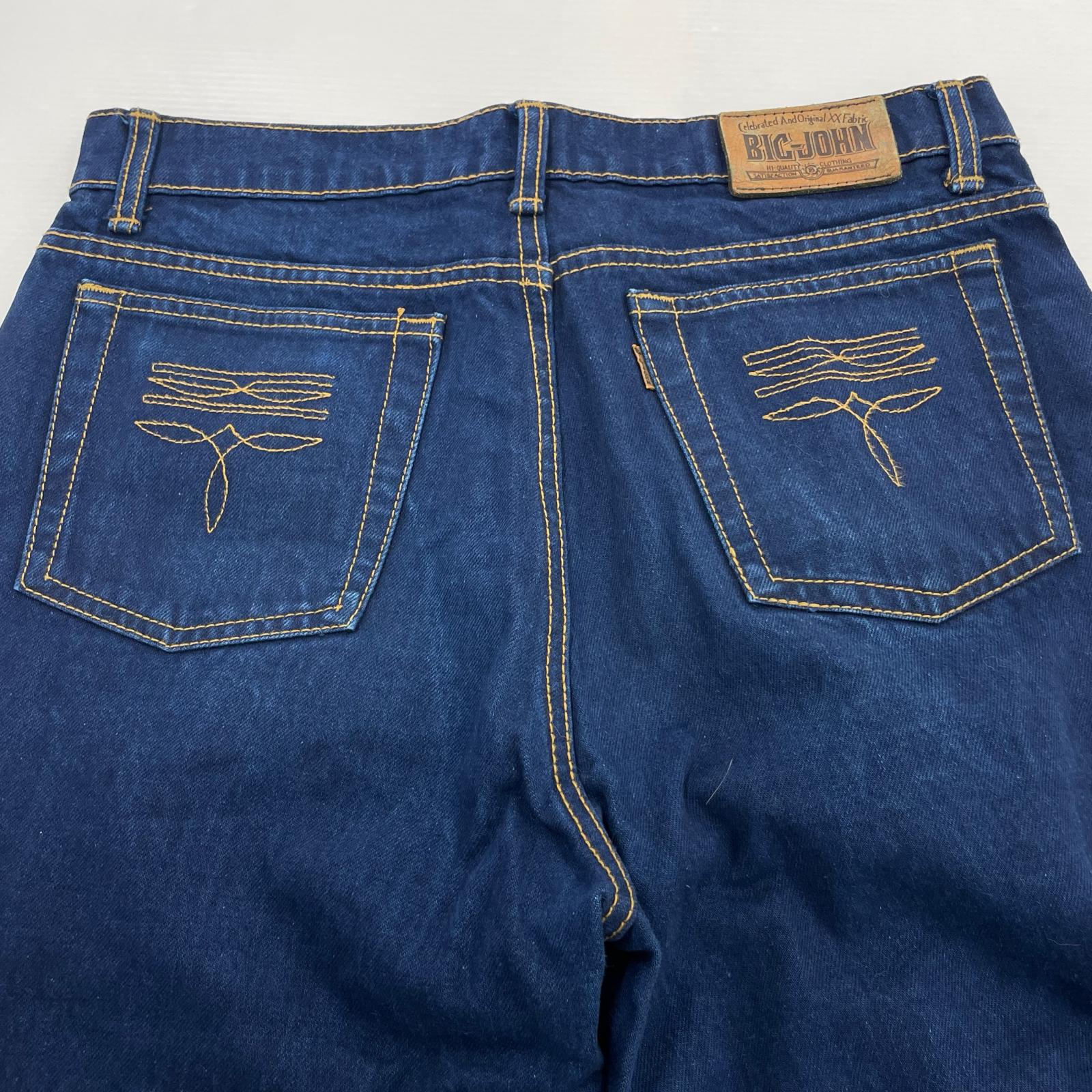 デニムパンツ Big John Western Jeans ウェスタンフレアデニム インディゴ 33 ネイビー