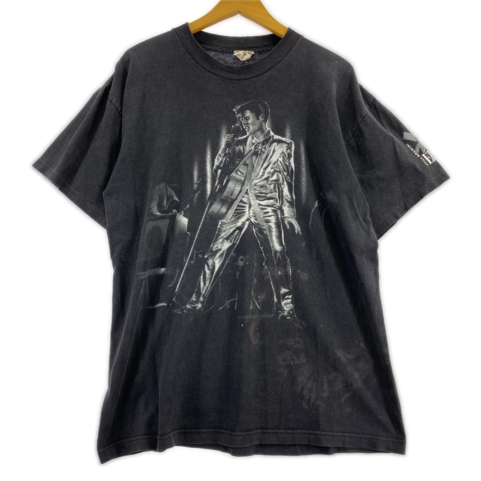 半袖Ｔシャツ CRONIES 90s Elvis Presley usa-L L ブラック