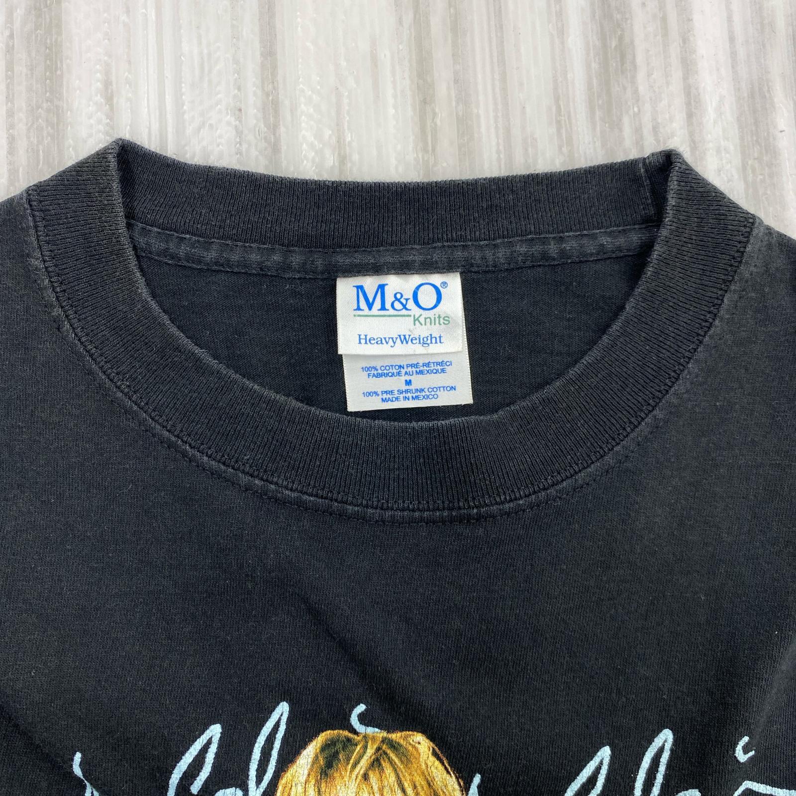 半袖Ｔシャツ M&O knitsタグ NIRVANA / KURT COBAIN 女装-M M ブラック