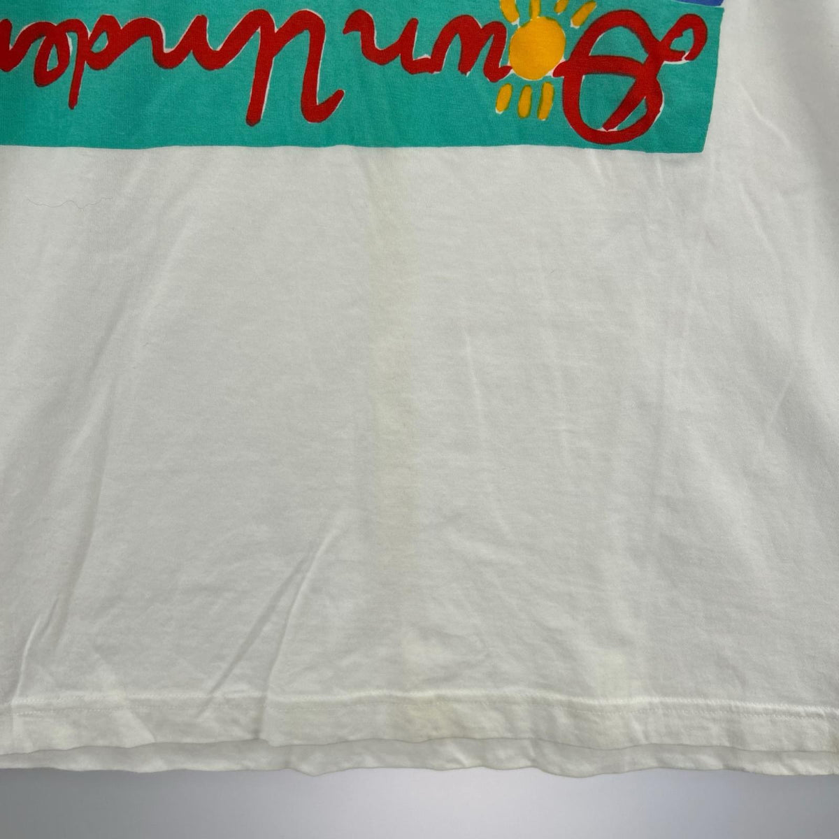 半袖Ｔシャツ 90s Ken Done ｱｰﾄT　M M ホワイト