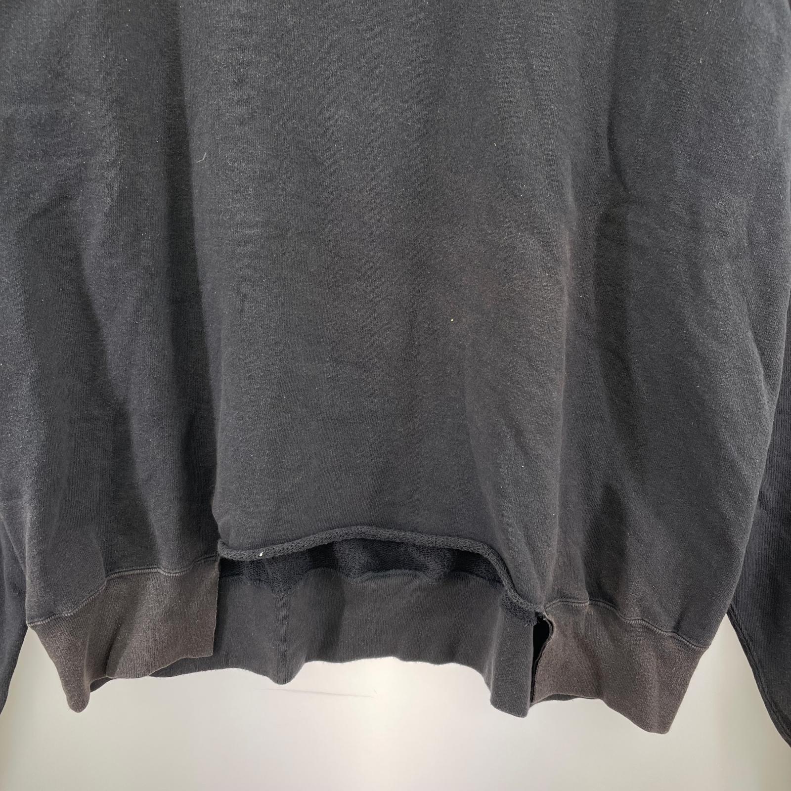 スウェット Crew neck sweat 黒 3 ブラック