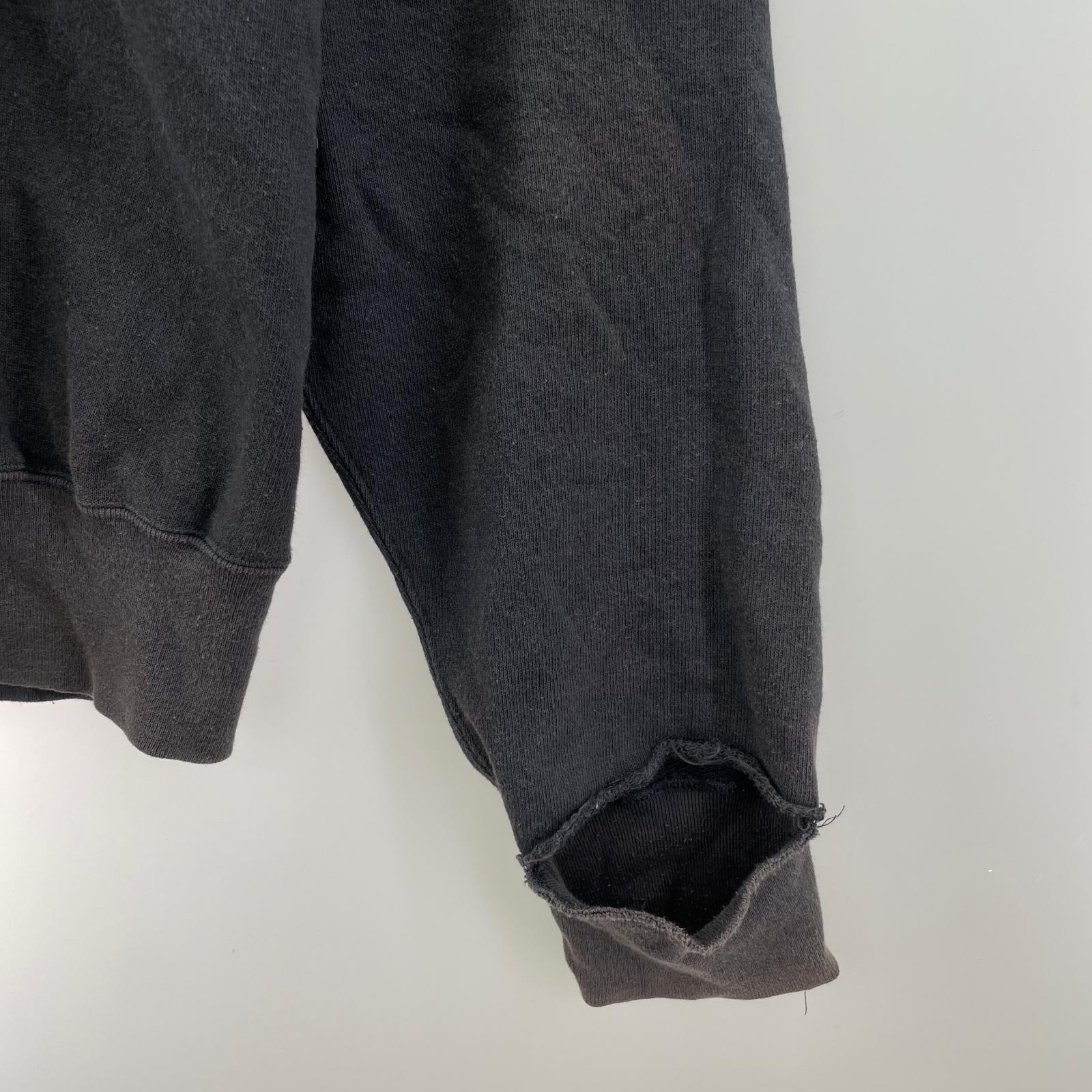 スウェット Crew neck sweat 黒 3 ブラック