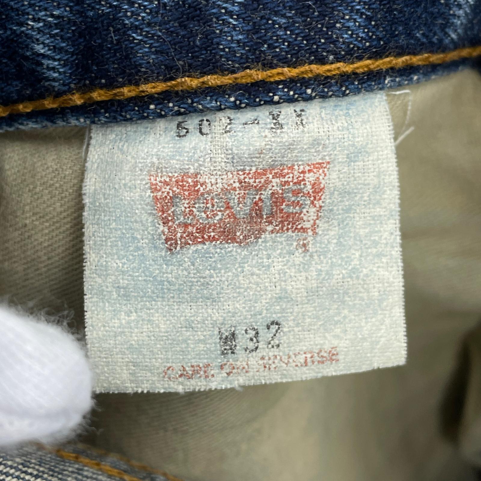 デニムパンツ 502XX W32 日本製復刻 32 ブルー
