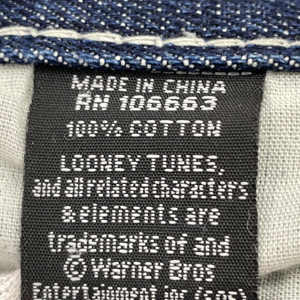 デニムパンツ LOT 29 JEANS タスマニアンデビル プリントデニム