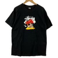 半袖Ｔシャツ キノコプリント S/Sカットソー ブラック (M) M ブラック