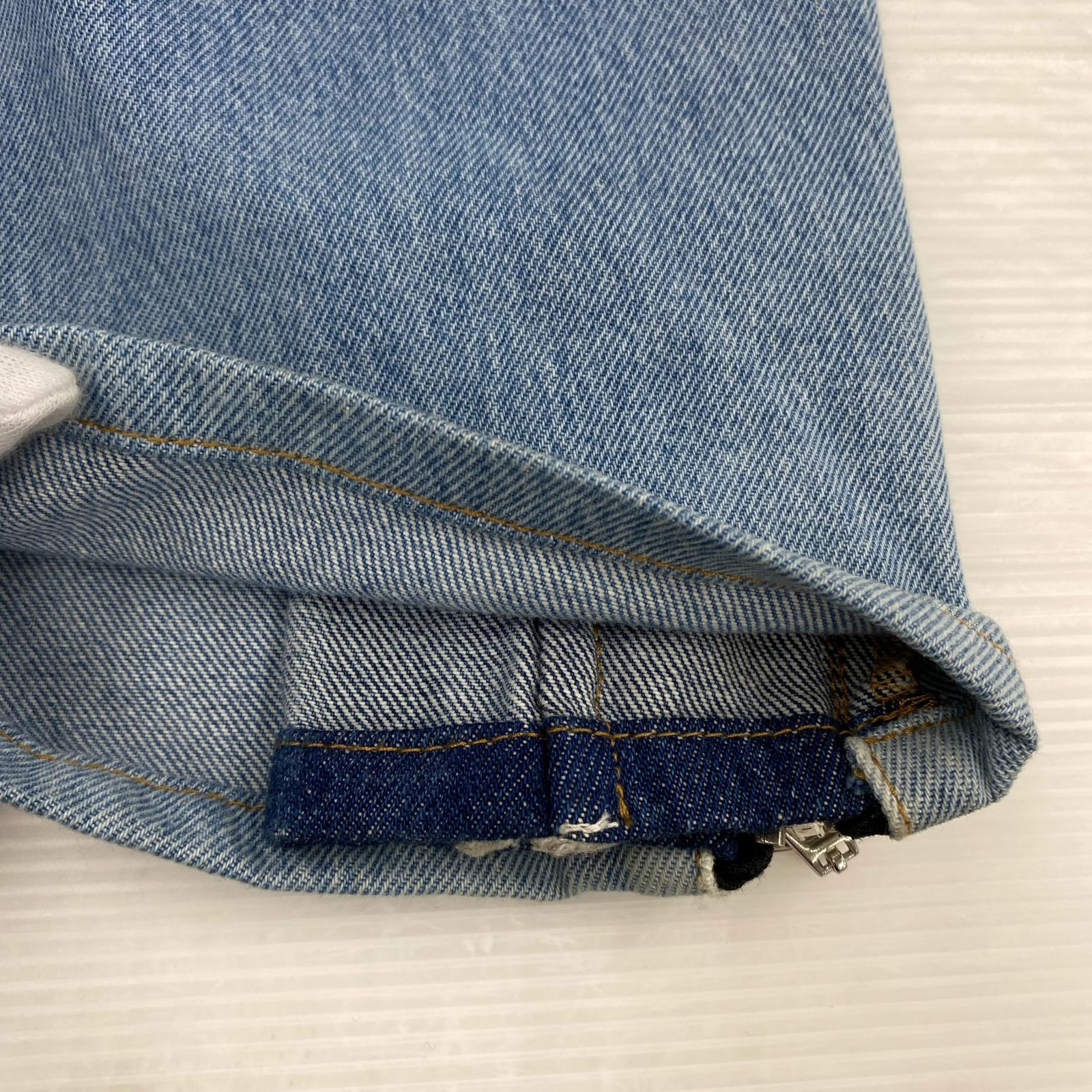 デニムパンツ サイドジップ 30 ブルー