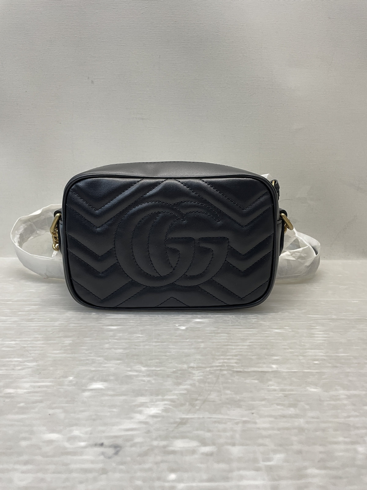 GUCCI GGマーモント ショルダーバッグ 448065 ブラック