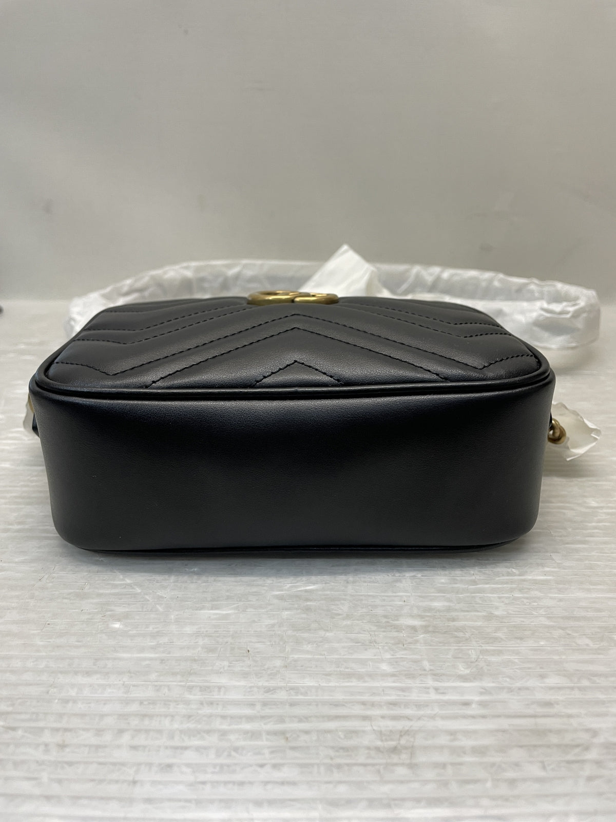 GUCCI GGマーモント ショルダーバッグ 448065 ブラック