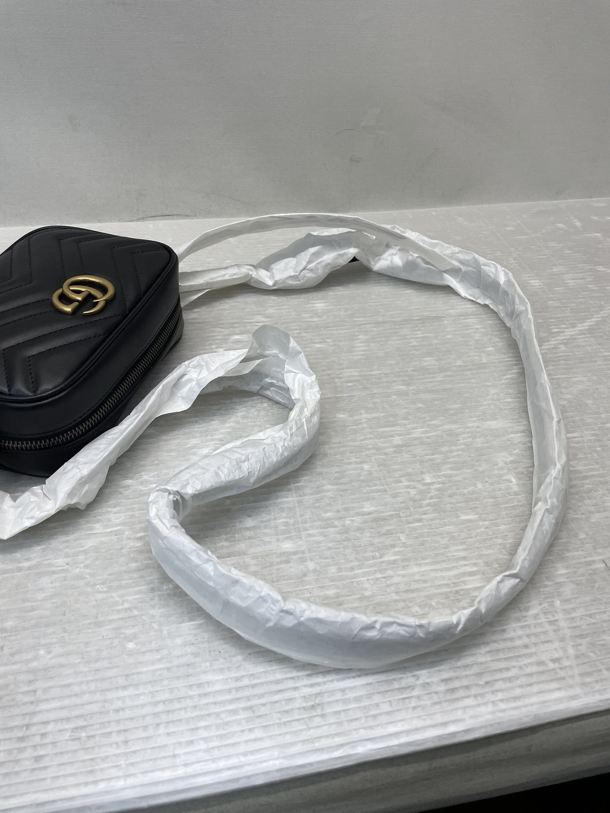 GUCCI GGマーモント ショルダーバッグ 448065 ブラック