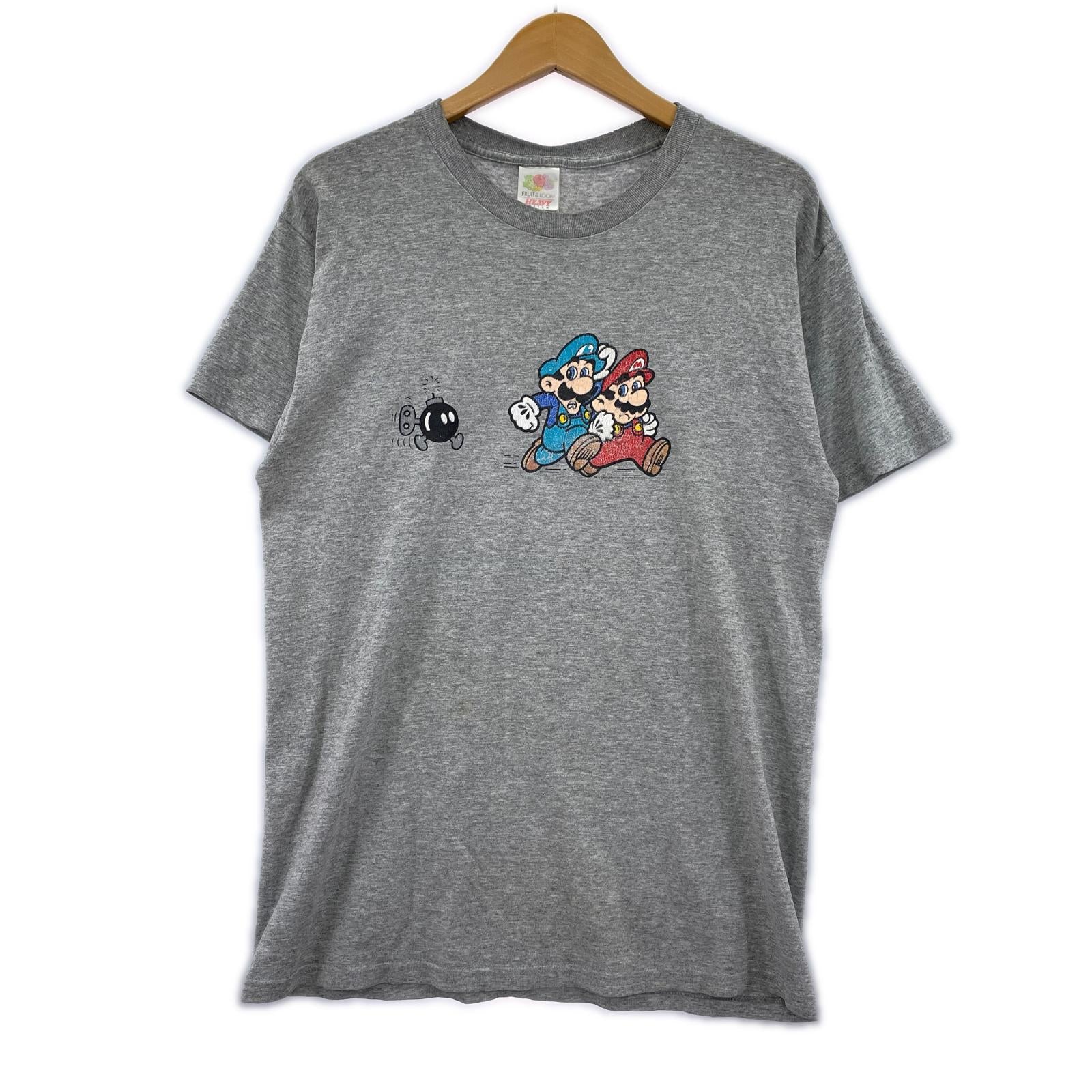 半袖Ｔシャツ 00s ''マリオ&ルイージ&ボム兵'' Tee M GRY M グレー