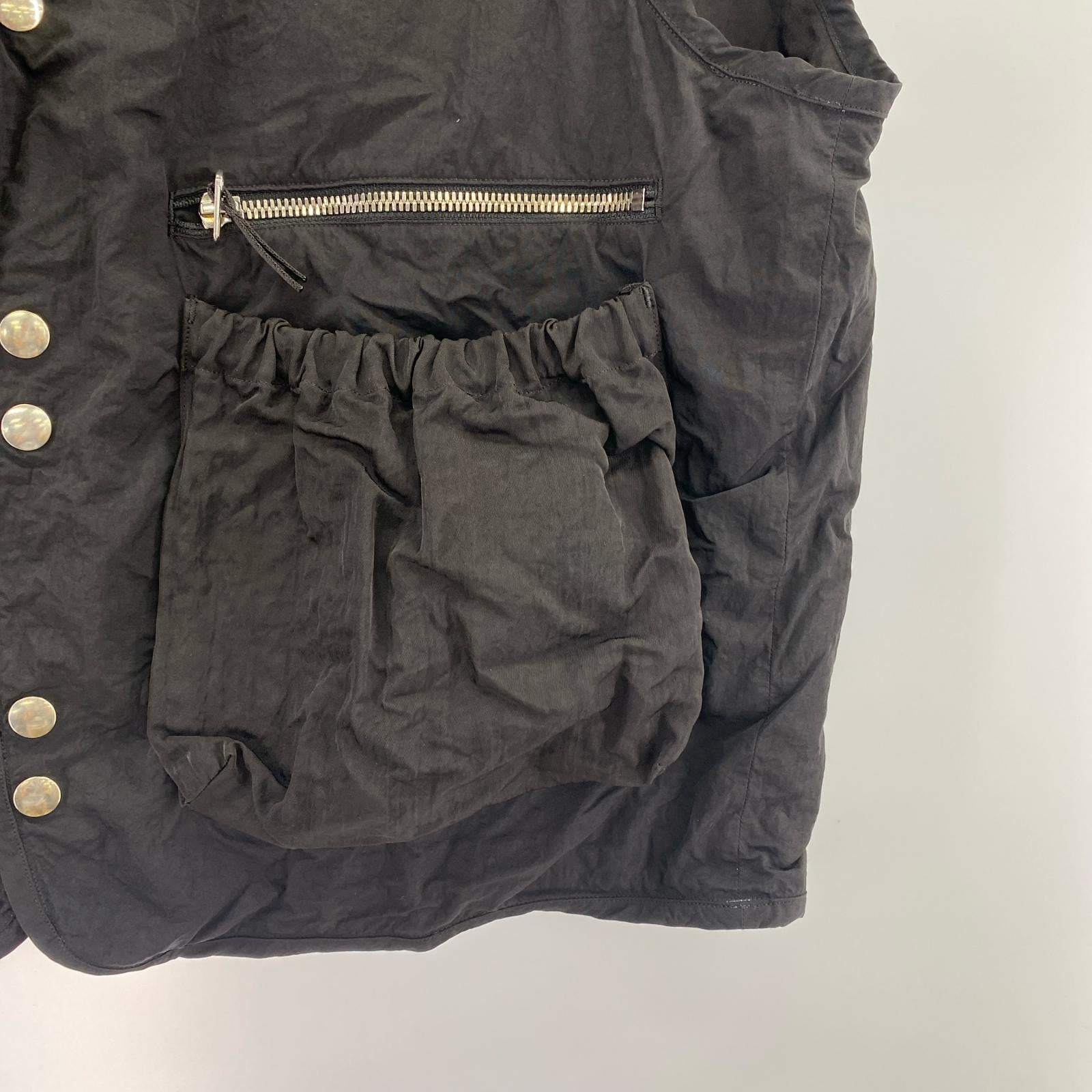 長袖シャツ THE NULABEL ナイロンベスト 黒 (M) M ブラック