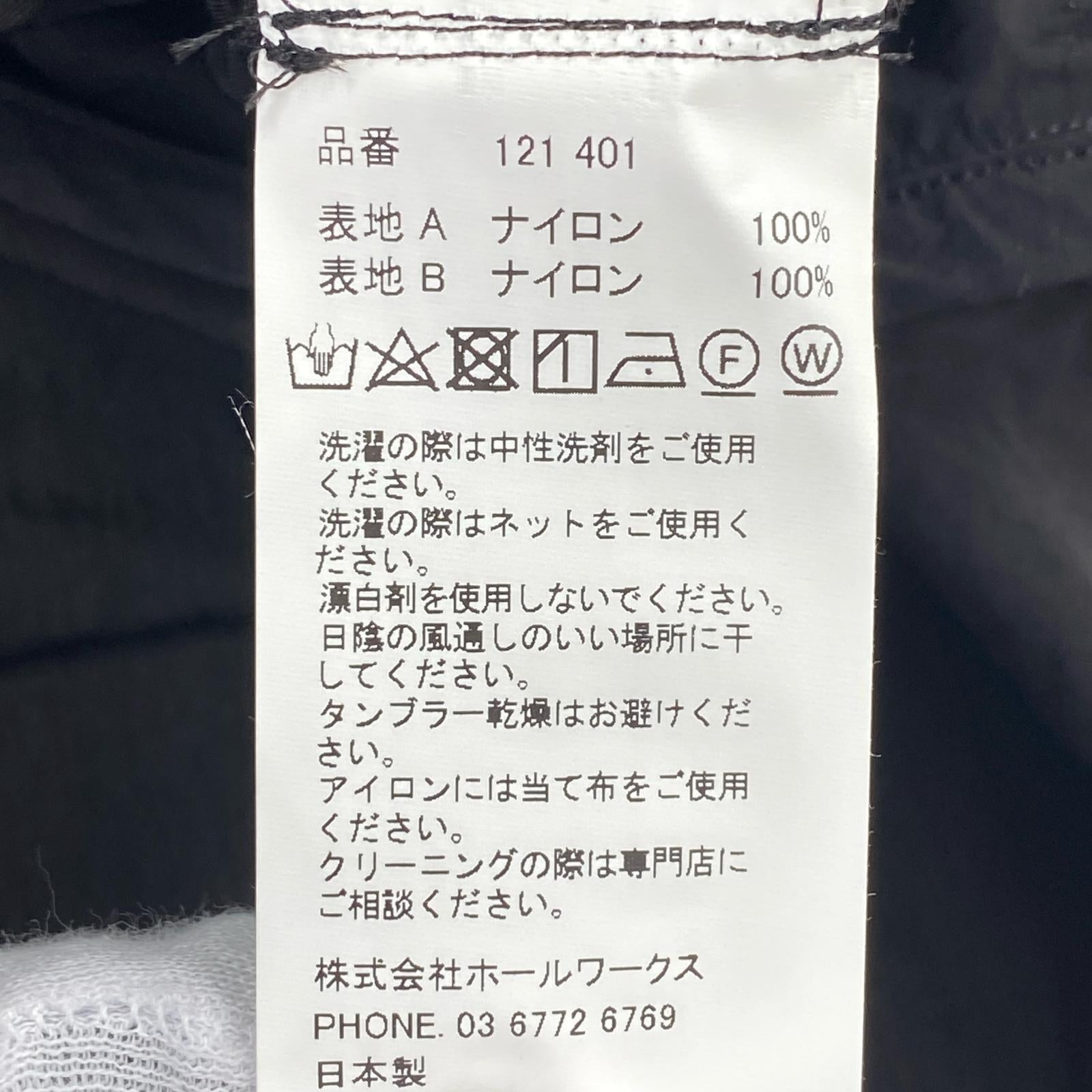 長袖シャツ THE NULABEL ナイロンベスト 黒 (M) M ブラック