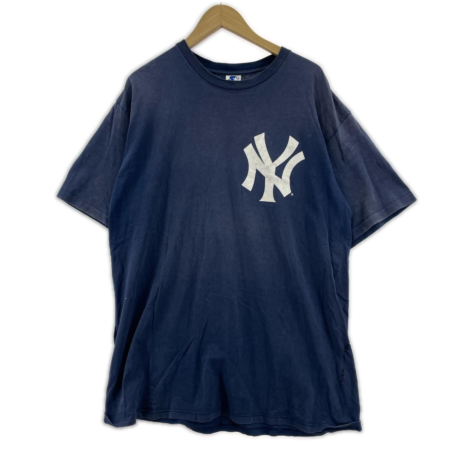 半袖Ｔシャツ 90s STARTER NY オニール L NVY L ネイビー