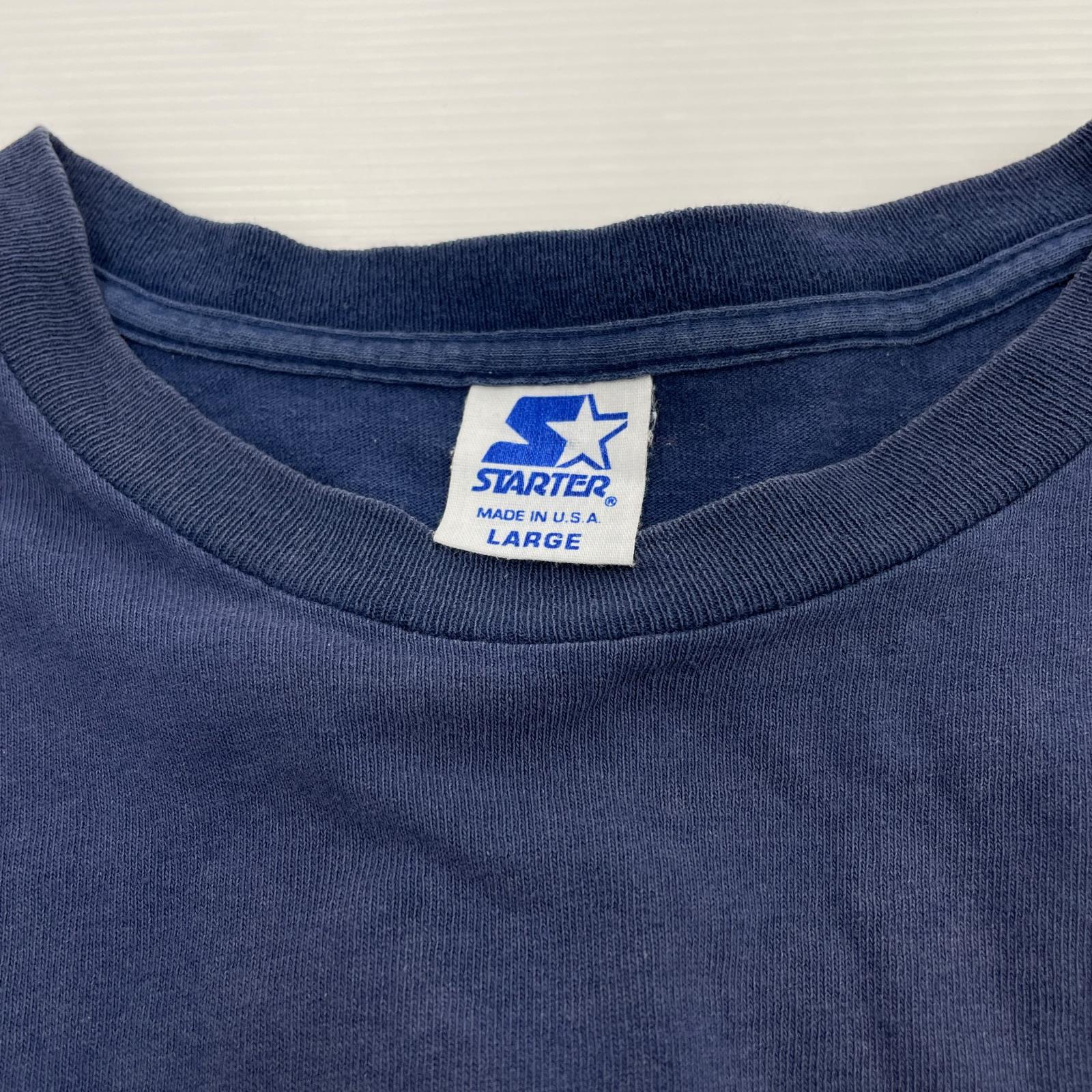 半袖Ｔシャツ 90s STARTER NY オニール L NVY L ネイビー