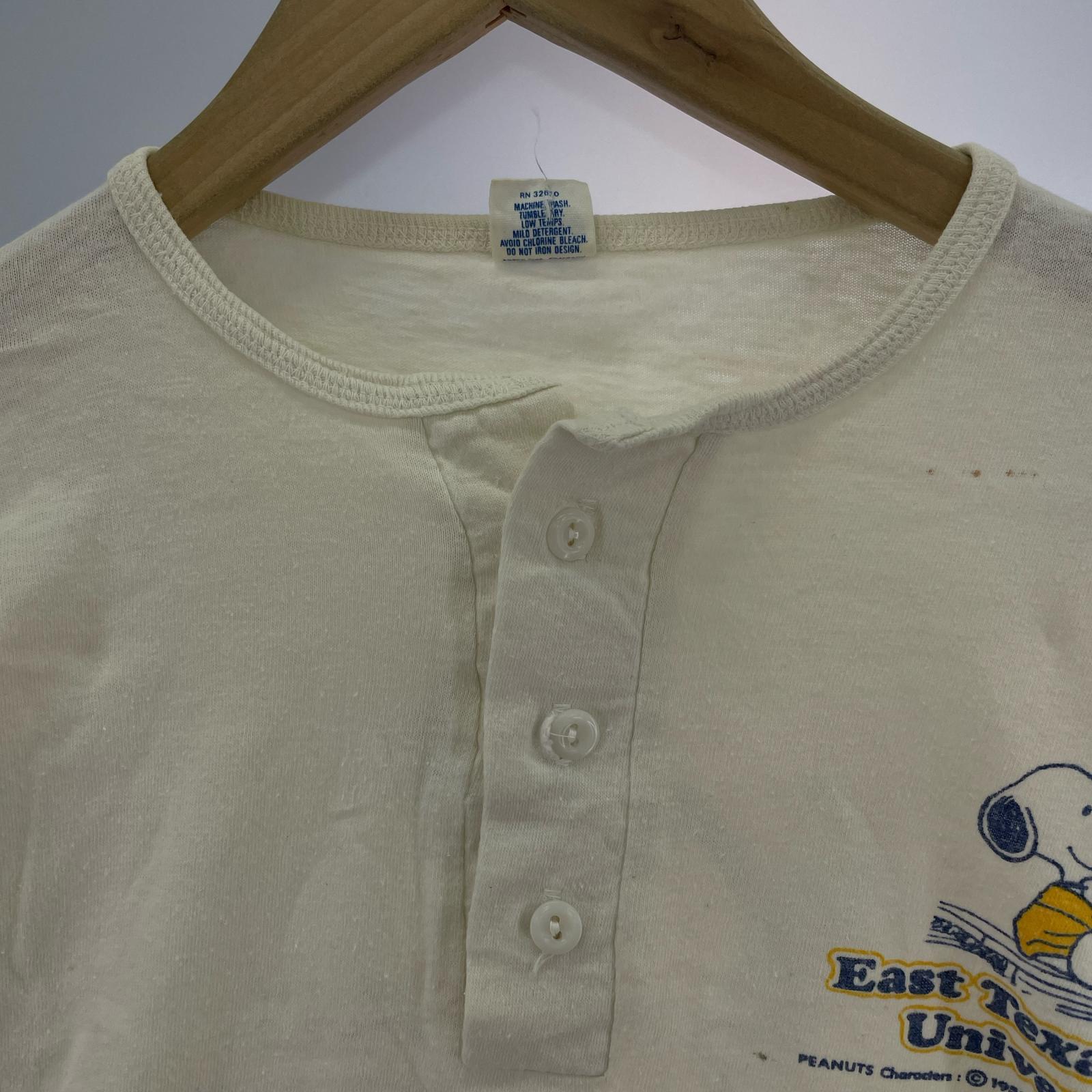 長袖Ｔシャツ 70~80s スヌーピーラグランTee M M