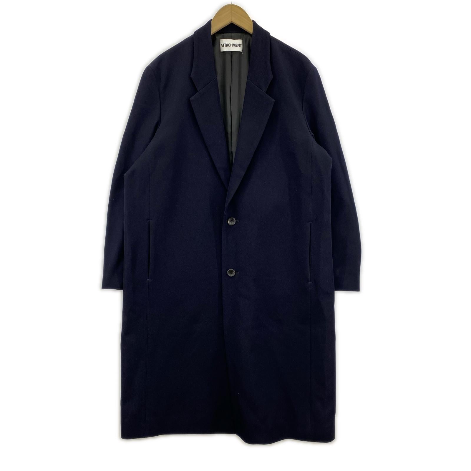 ジャケット 2/48 WO KERSEY OVERSIZED CHESTER COAT 1 ネイビー