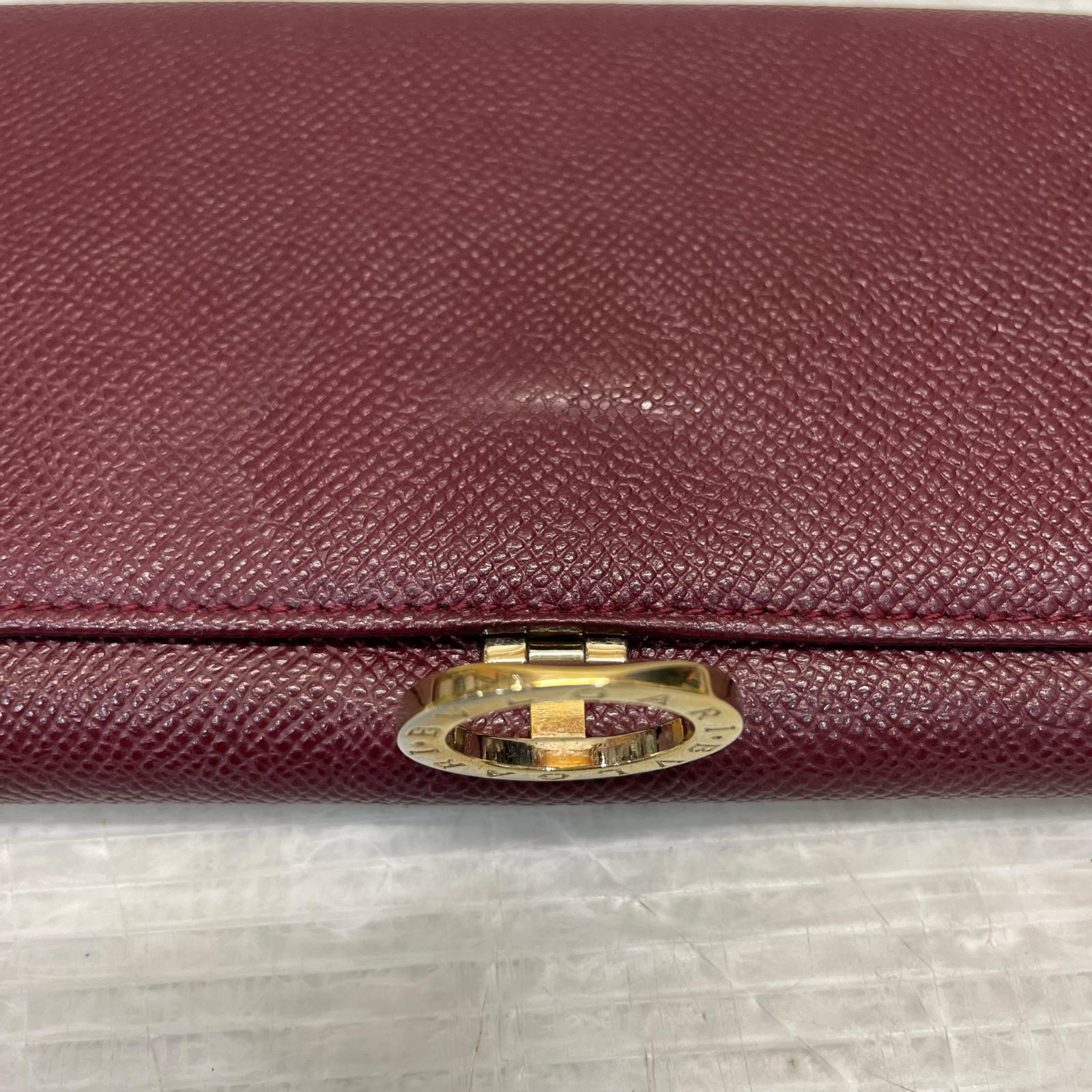 BVLGARI ブルガリブルガリ ロングウォレット ボルドー