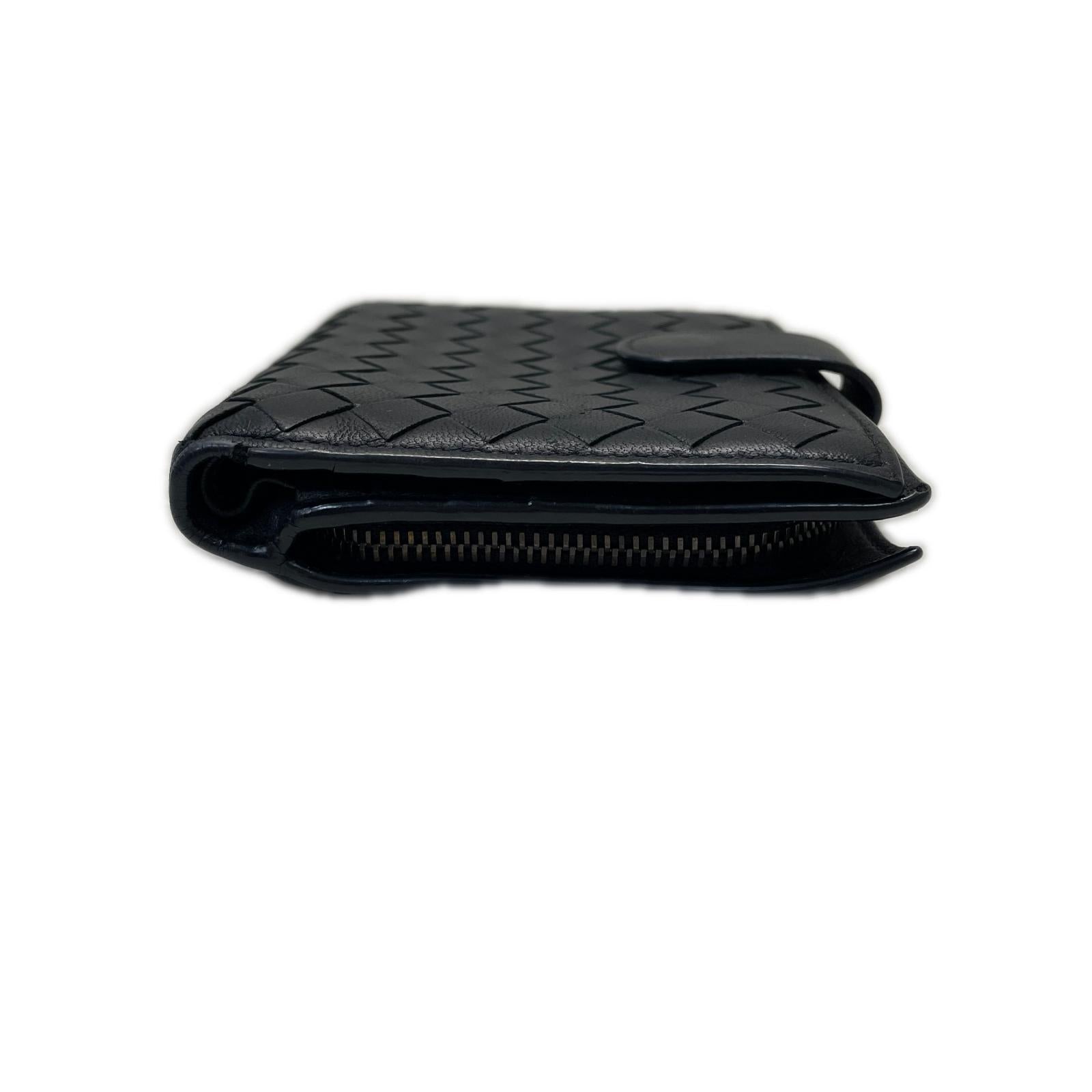 Bottega Veneta イントレチャート コンパクトウォレット 黒