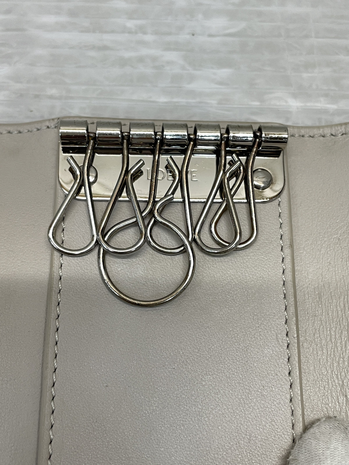 LOEWE ANAGRAM KEY CASE アナグラム 6連キーケース グレー