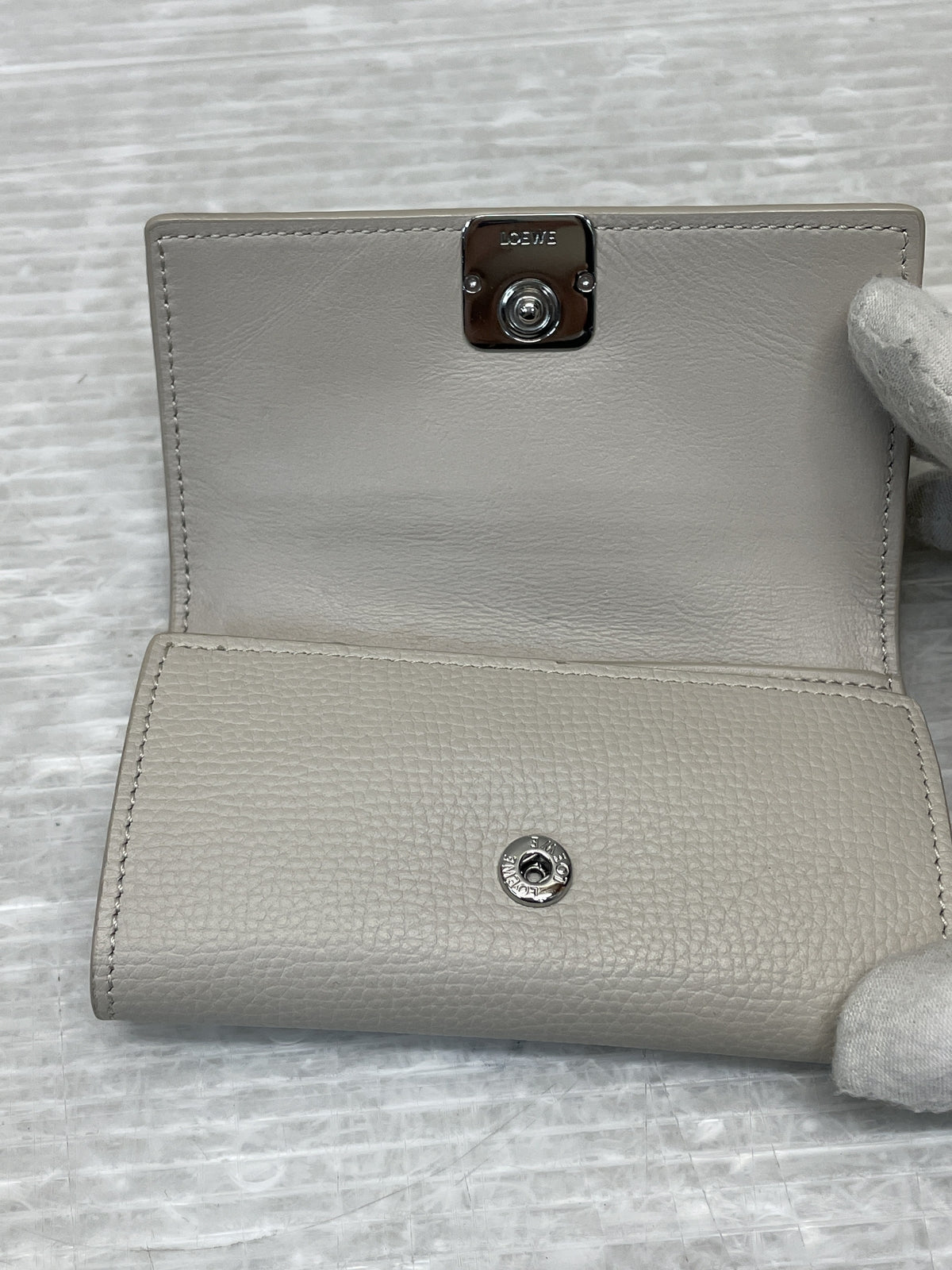 LOEWE ANAGRAM KEY CASE アナグラム 6連キーケース グレー