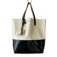 ハンドバッグ MARNI TRIBECA ToteBag SHMQ0037A0 WHT/BLK ホワイト