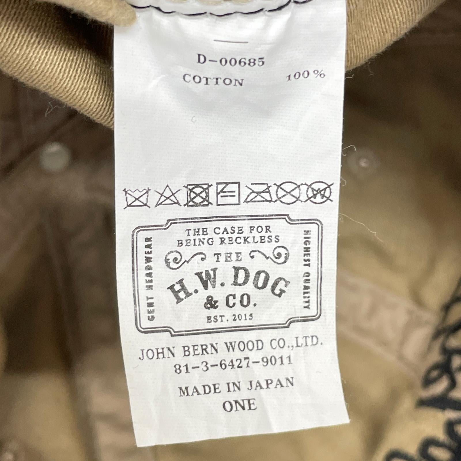 キャップ THE H.W.DOG＆CO NEP BS BB CAP D-00685 ベージュ ベージュ