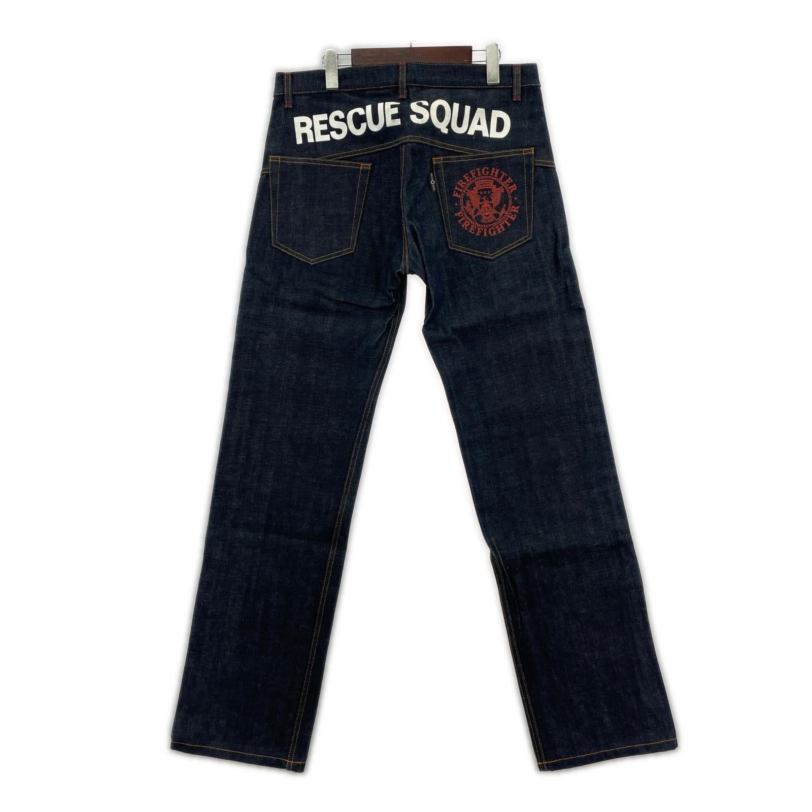 デニムパンツ RESCUE SQUAD デニムパンツ XL ネイビー