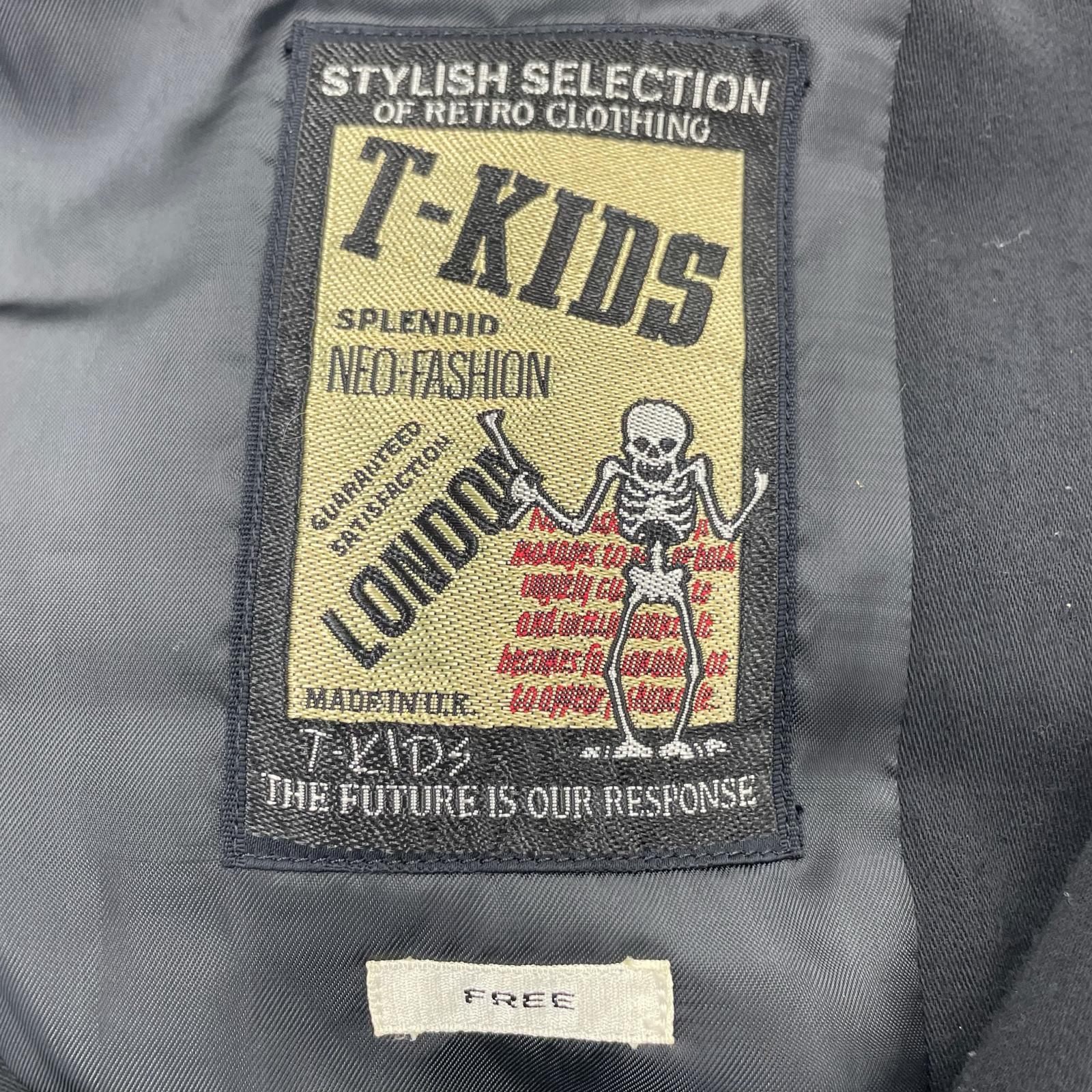 テーラードジャケット Ｔ-KIDS　エドワード テッズジャケット　(Ｆ） フリー ブラック