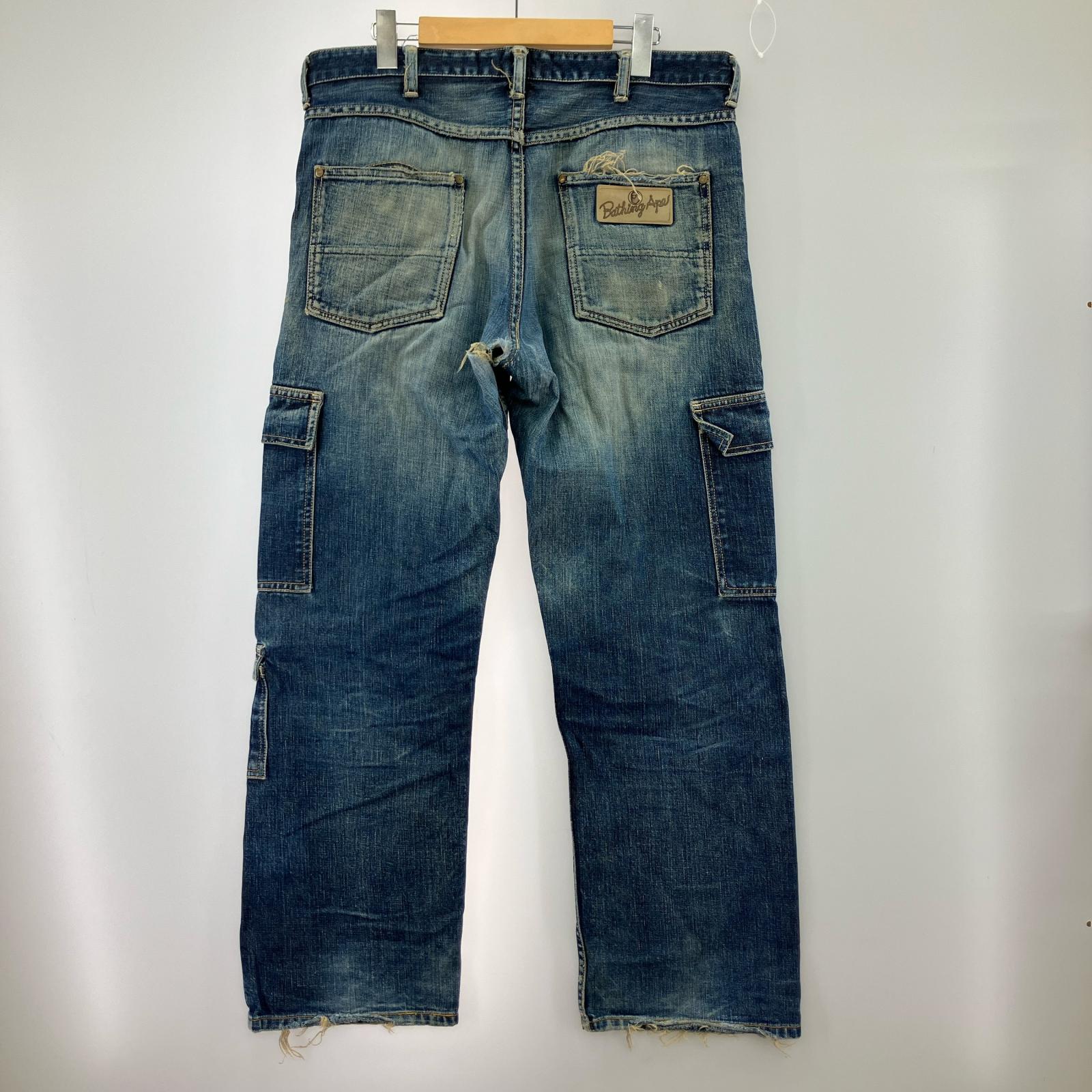 パンツ 90s デニムカーゴ ブルー