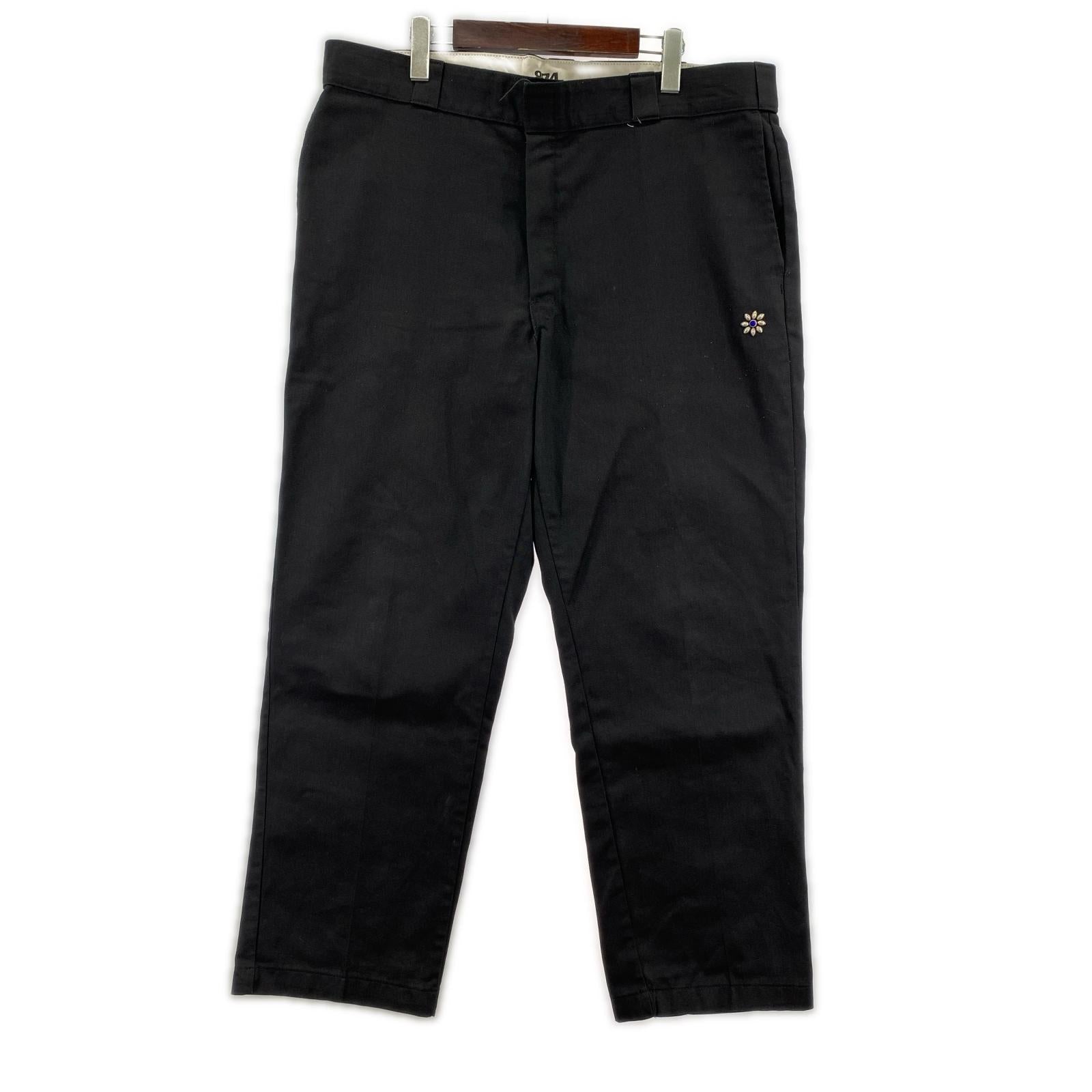 パンツ Dickies×HTC フラワースタッズ ワークパンツ ブラック ブラック