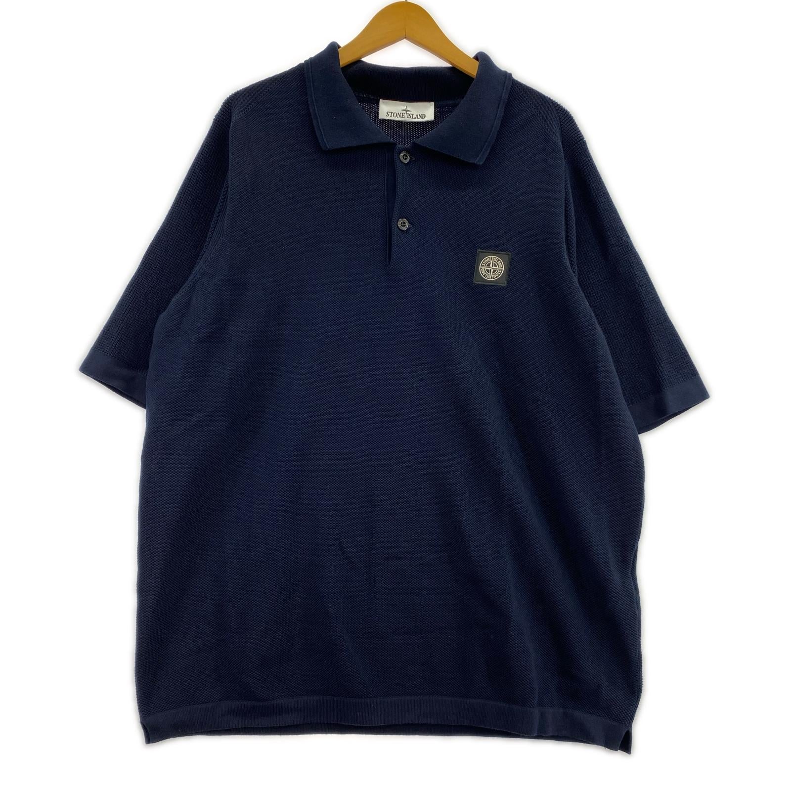 ポロシャツ ロゴパッチ/XL/ネイビー/L1S155100030S00B5 ネイビー