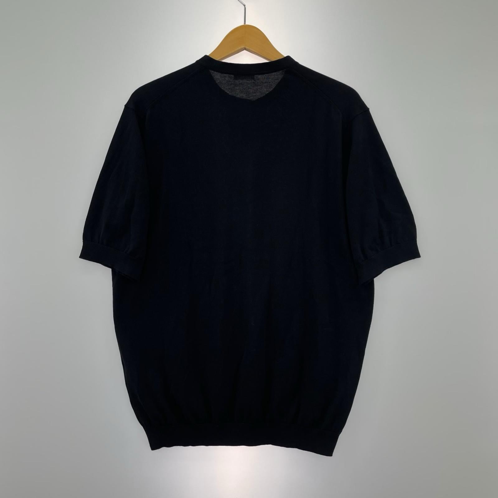 半袖Ｔシャツ +CLOTHET/ﾍﾝﾘｰﾈｯｸﾆｯﾄT/4/ﾌﾞﾗｯｸ 4 ブラック