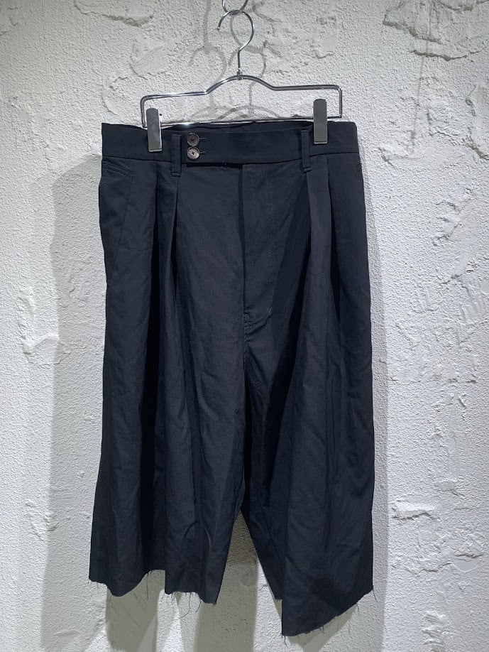 ショートパンツ 19AW カットオフスラックスショーツ