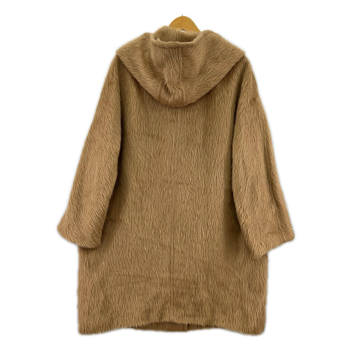 ジャケット Max Mara ｱﾙﾊﾟｶｼﾙｸ ｼｬｷﾞｰﾌｰﾃﾞｯﾄｺｰﾄ 42 ﾌﾞﾗｳﾝ 42