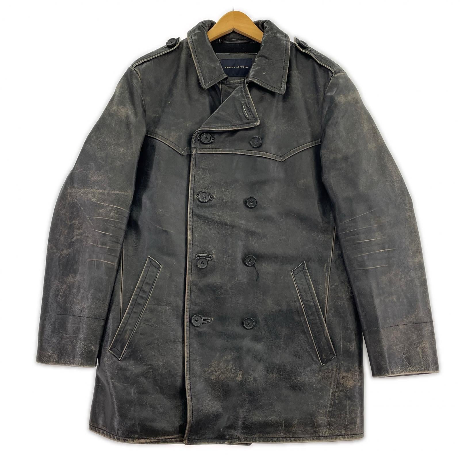 レザージャケット 00ｓ カーコート L BLK L ブラック