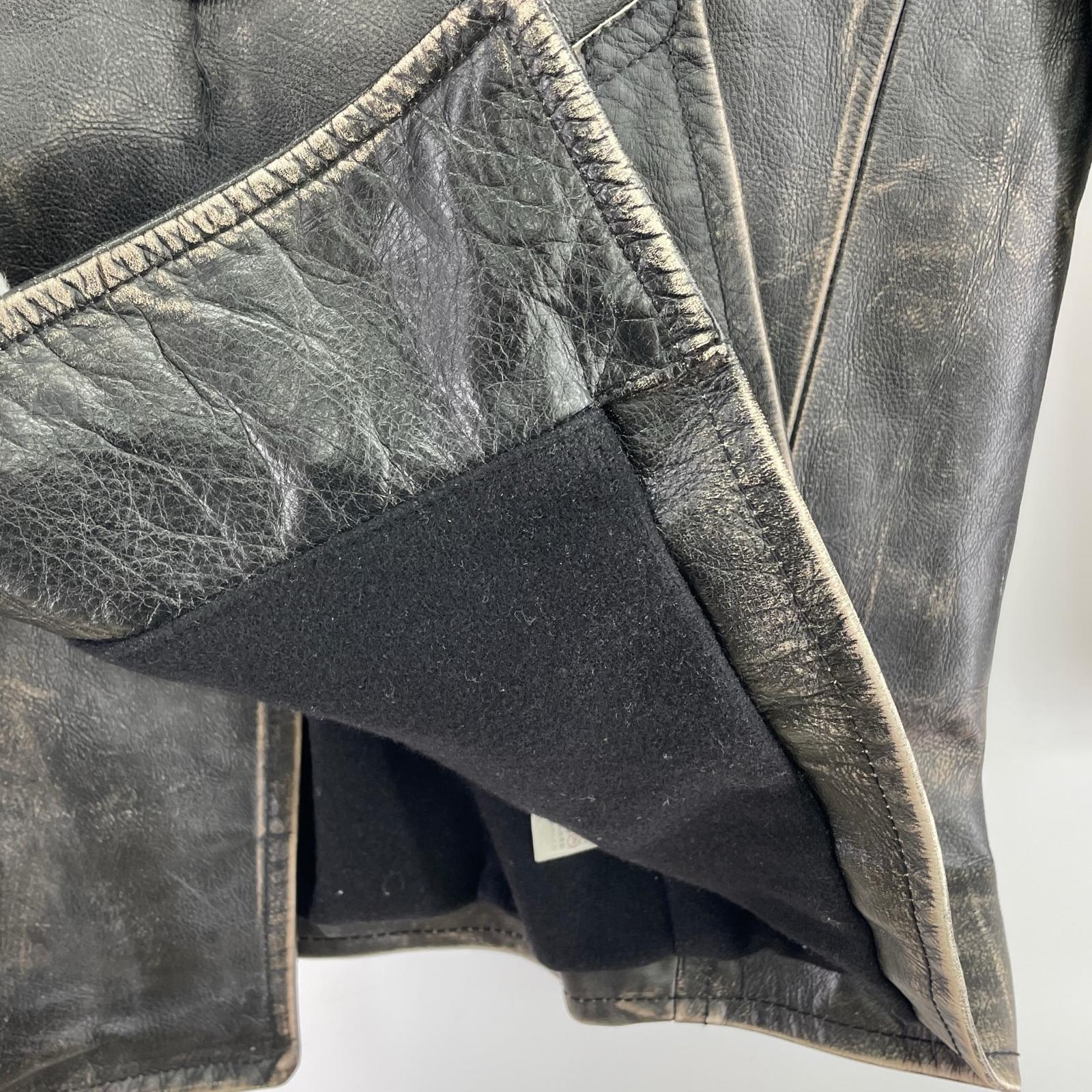 レザージャケット 00ｓ カーコート L BLK L ブラック