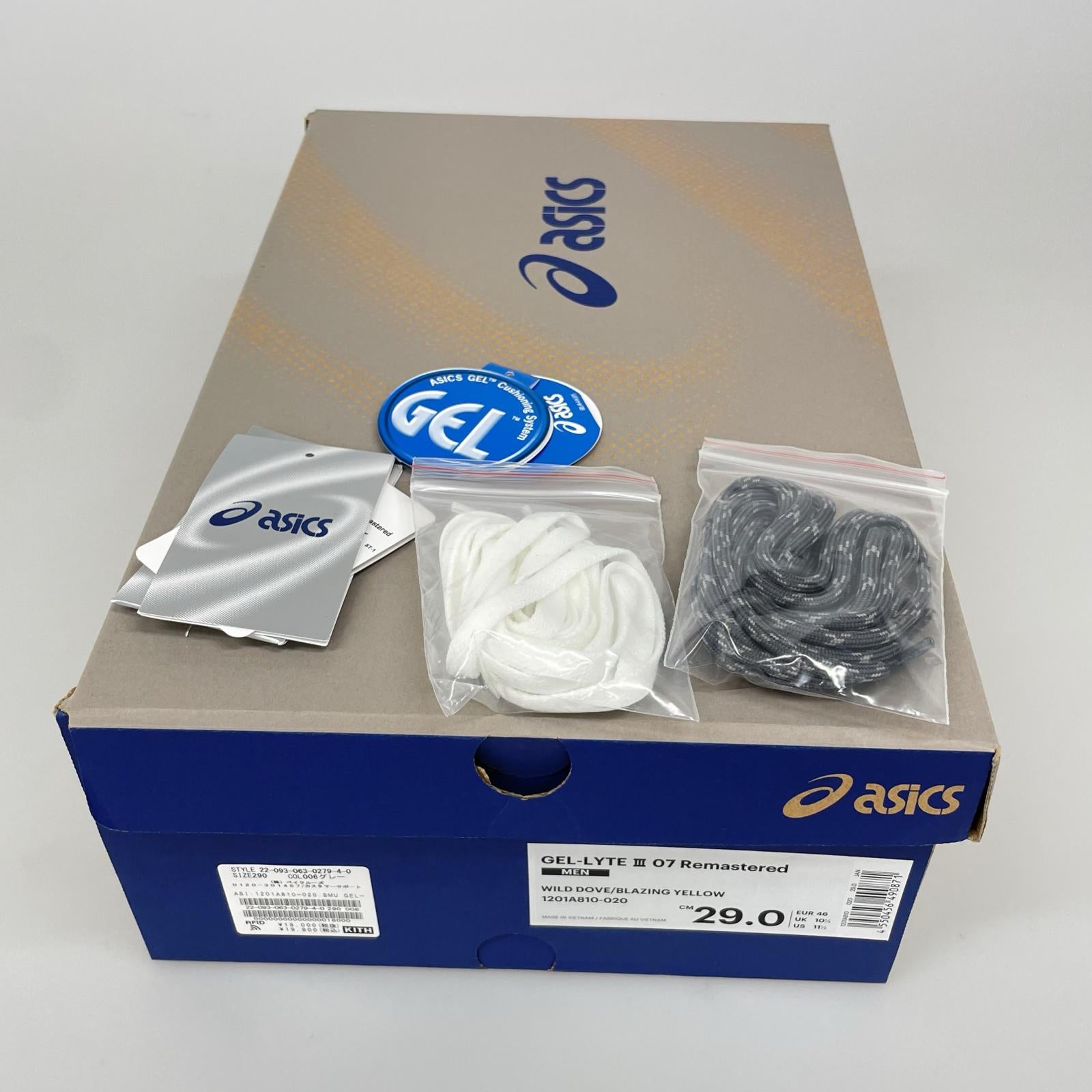 スニーカー GEL LYTE III 07 REMASTERED 29.0cm US11 29cm (US11 UK10 1/2 EU48) グレー