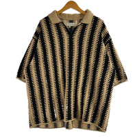 ポロシャツ KEYON CRICHET KNIT POLO ブラウン