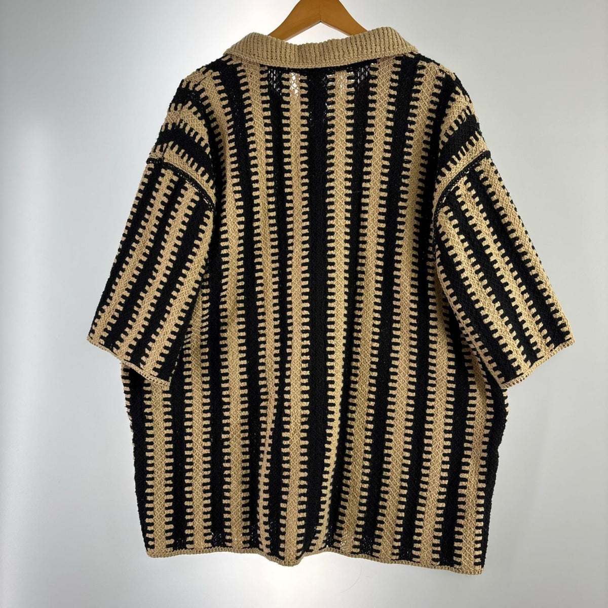 ポロシャツ KEYON CRICHET KNIT POLO ブラウン