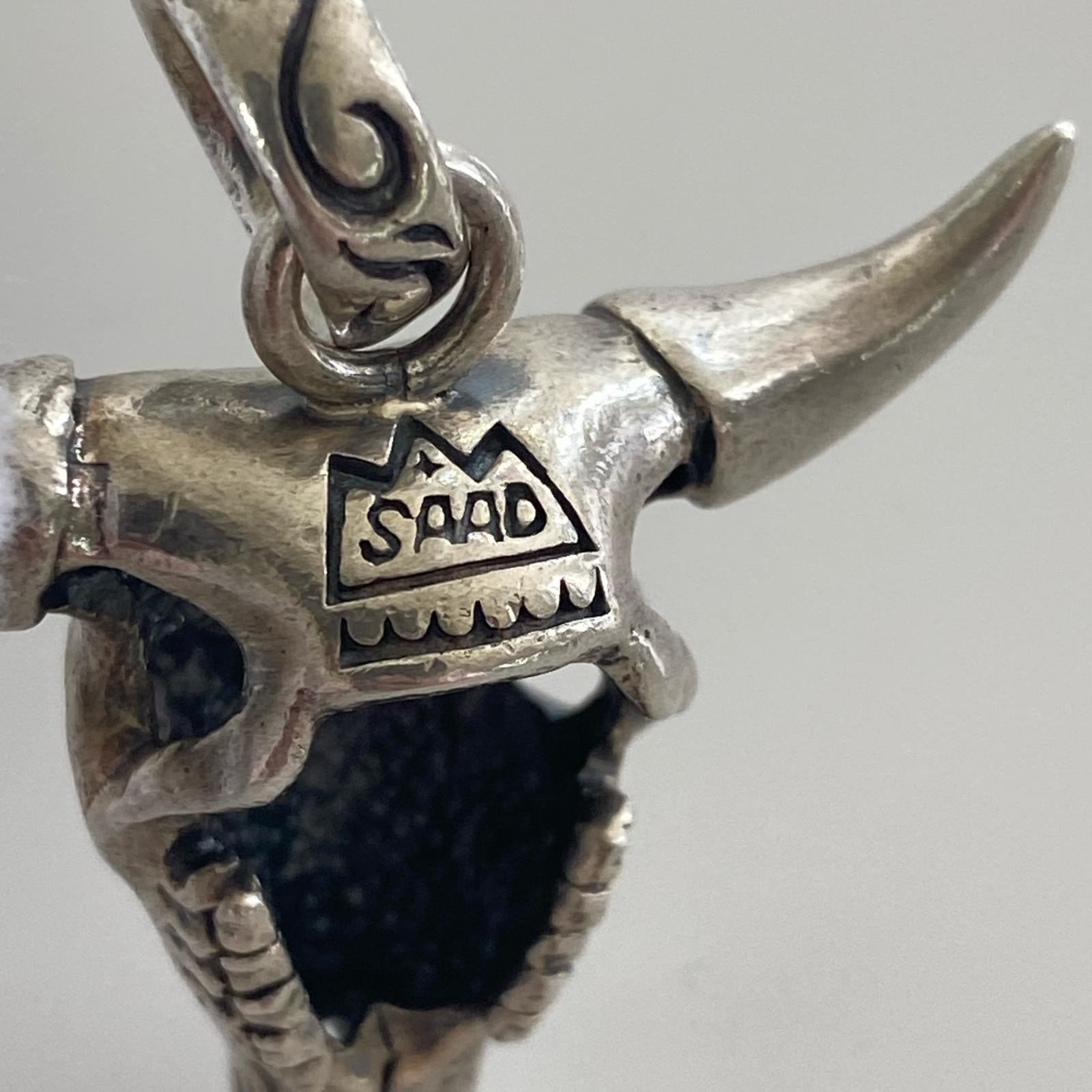 ネックレス SAAD バッファロースカルトップ シルバー