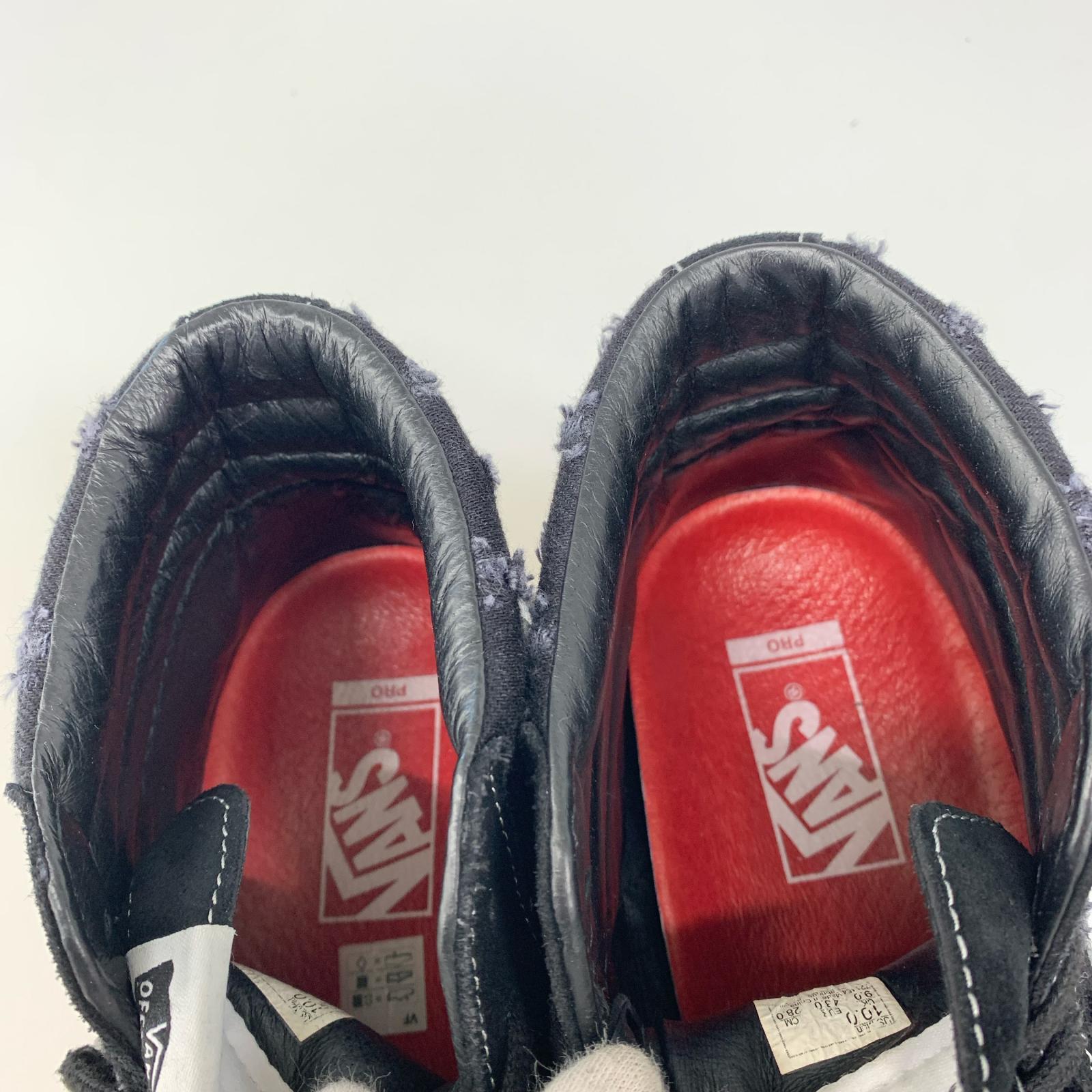 スニーカー Supreme×VANS Sk8-Hi Hole Punch Denim 28.0cm 黒 28 ブラック